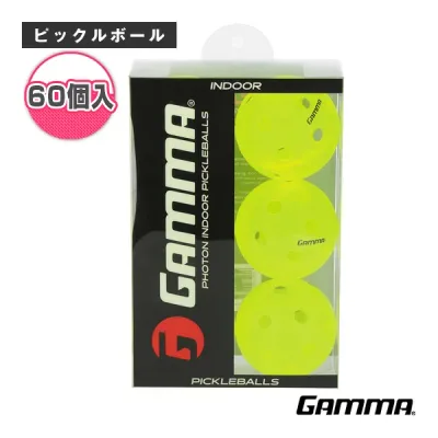 ガンマ ピックルボールボール フォトンインドアボール PHOTON INDOOR BALL 60P 60個入 1E805861