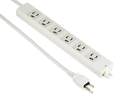 ELECOM Power Tap Retainer Outlet 6 Ports 3P Plug with Magnet 5m Gray T-WRM3650LG/RS Free Shipping
