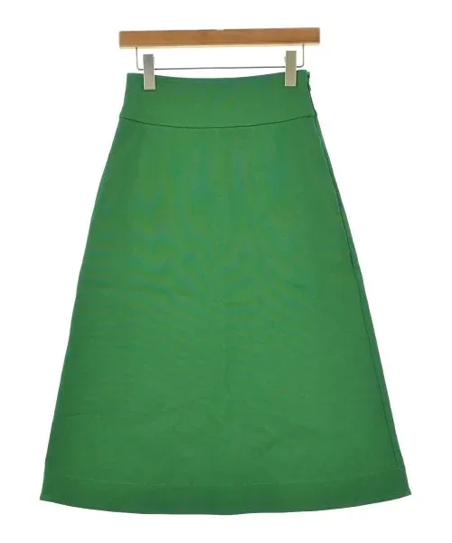 JIL SANDER ジルサンダーひざ丈スカート レディース 34(XXS位) 緑【中古】【古着】