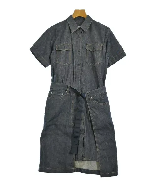 sacai サカイシャツワンピース レディース 34(XS位) インディゴ(デニム)【中古】【古着】