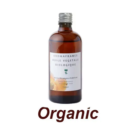 アプリコットオイル100ml(未精製) オーガニック植物油 アロマフランス フランスの自然豊かな蒸留所から直輸入された植物油 化粧品登録 キャリアオイル
