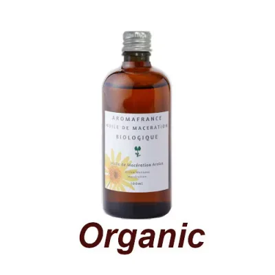 アルニカオイル100ml(未精製) オーガニック植物油 アロマフランス フランスの自然豊かな蒸留所から直輸入された植物油 化粧品登録 キャリアオイル