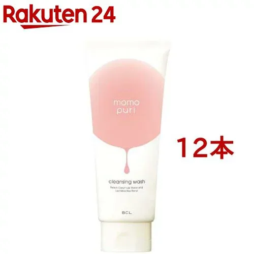 ももぷり 潤いクレンジング洗顔(150g*12本セット)【ももぷり】