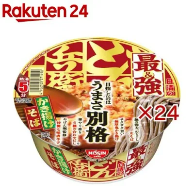 日清の最強どん兵衛 かき揚げそば ケース(12食入×2セット(1食101g))【日清のどん兵衛】