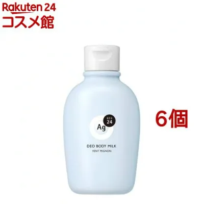 エージーデオ24 デオドラントボディミルク ヴァン ミニョン(180ml*6個セット)【エージーデオ24(Ag deo 24)】