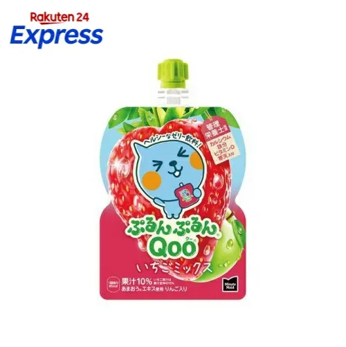 ぷるんぷるんQoo いちごミックス パウチ 125g×6個 【ミニッツメイド】 ゼリー飲料