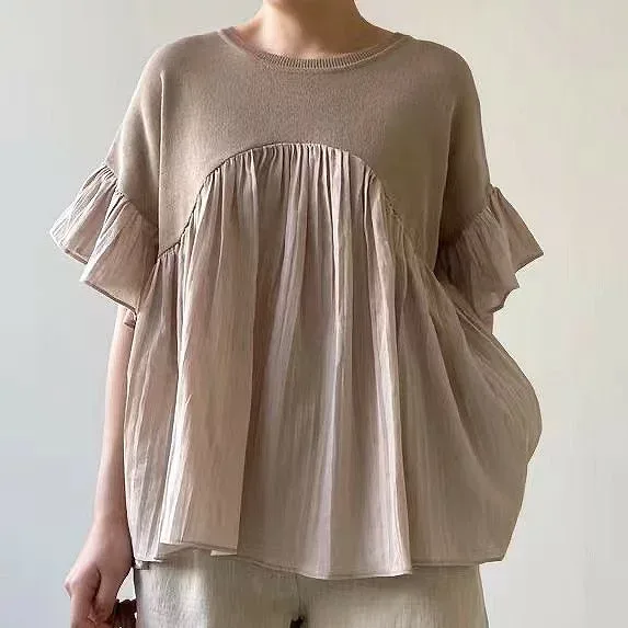 New Spring/Summer Women's Fashion Casual Stylish Loose Popular Tops