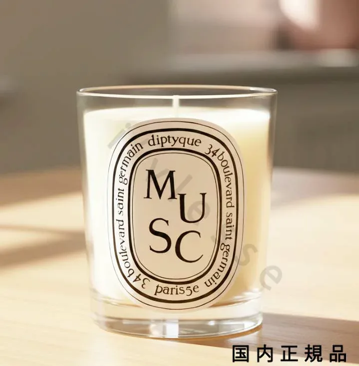 (10時までのご注文最短当日発送)(休業日除く)国内正規品 Diptyque ディプティック キャンドル ムスク Musc 190g/燃焼時間約60時間/キャンドル