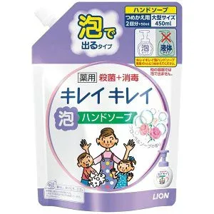 キレイキレイ 薬用泡ハンドソープ フローラルソープの香り 詰替え 450ml 2回分 ライオン 弱アルカリ性