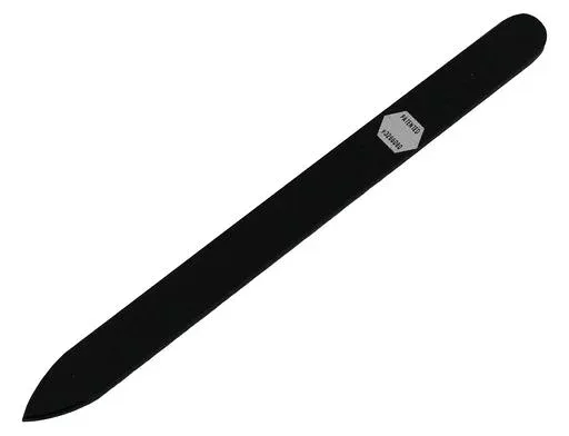ブラジェク ガラス爪やすり 140mm 片面タイプ オールカラー ブラック B-01