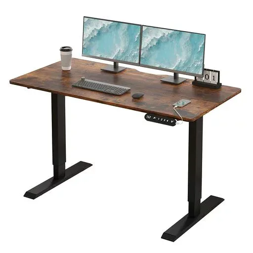 RADLOVE デスク 昇降式 パソコンデスク ゲーミングデスク 机 電動昇降式スタンディングデスク パソコンラック PCデスク つくえ 高さ調節可能 高さ調節メモリー機能付き 幅100CMx奥行60CM 高さ6…