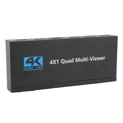MENDUNER 4K HDMI ャー 4 ポート 4x1 HDMI ャーボックス リモコン付き、4K@30Hz 1080P@60Hz、ピクチインピクチマルチビュー、10.2Gbps、TV PS3 DVD IPTV と互換性あり