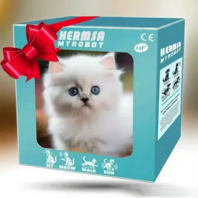 ブラインドボックスのタイプ 猫のぬいぐるみ ロボット猫 電子ペット 動く にゃんこ 誕生日 ぬいぐるみ 猫 鳴く ペット ネコ おもちゃ