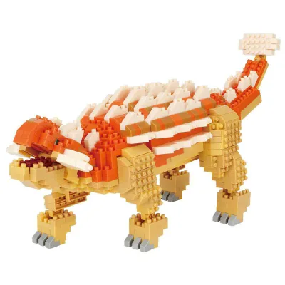 カワダ(Kawada)ナノブロック ダイナソーDX アンキロサウルス NBM-063 4.5×28×21cm 12才以上 インテリア ホビー NBM-063