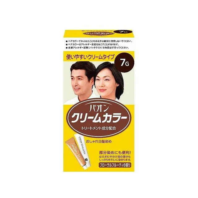 ヘンケルジャパン パオン クリームカラー 7G 自然な黒褐色(代引不可)