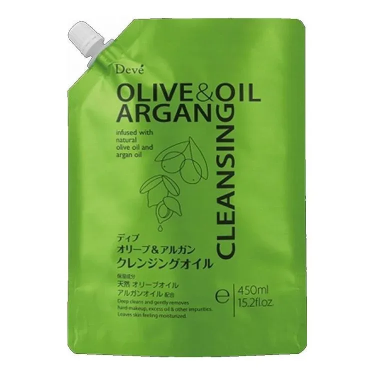 熊野油脂 ディブ オリーブ&アルガン クレンジングオイル 詰替 450ML(代引不可)