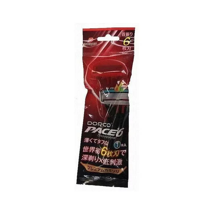 【単品3個セット】 ドルコ ペース6ディスポ1P 化粧品 剃刀 カミソリ 髭剃り(代引不可)【メール便(ゆうパケット)】