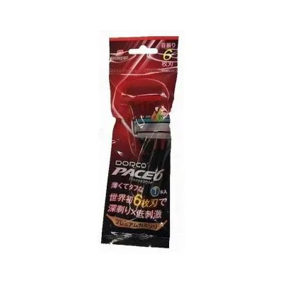 【単品3個セット】 ドルコ ペース6ディスポ1P 化粧品 剃刀 カミソリ 髭剃り(代引不可)【メール便(ゆうパケット)】