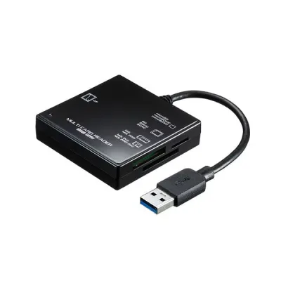 【5個セット】 サンワサプライ USB3.1 マルチカードリーダー ADR-3ML39BKNX5 (代引不可)