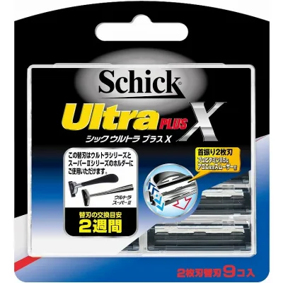 【単品2個セット】ウルトラプラスX替刃 9コ入 シック・ジャパン(代引不可)【送料無料】