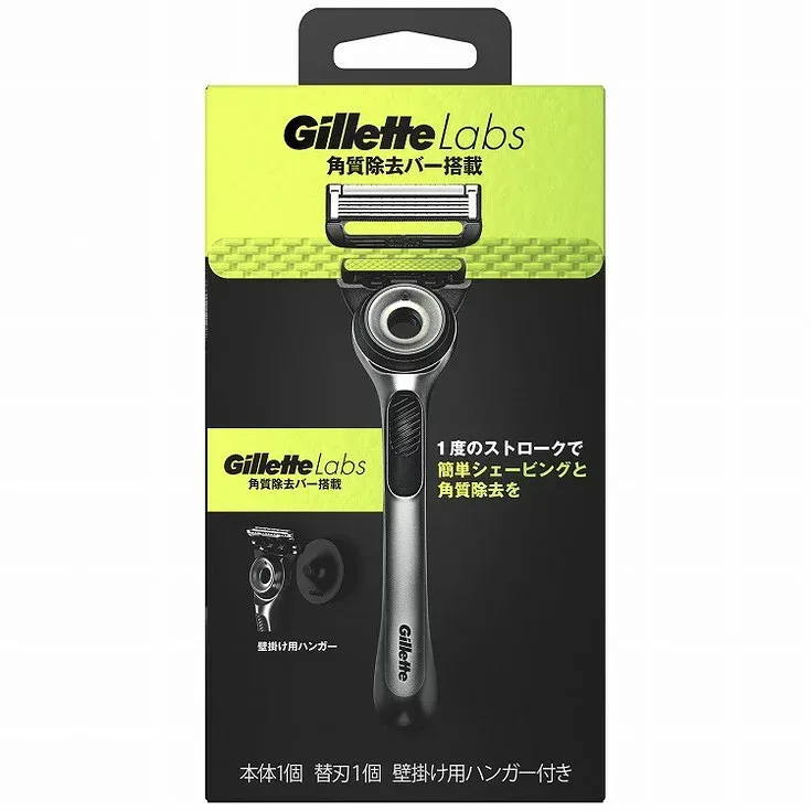 【単品4個セット】ジレットラボ角質除去バー搭載ホルダー P&GJプレミアム(ジレット)(代引不可)【送料無料】