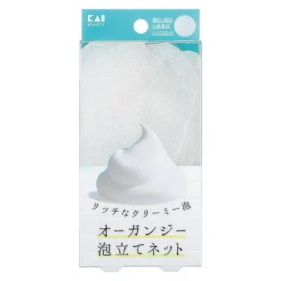 【単品10個セット】KQ3168 オーガンジー泡立てネット 貝印(代引不可)【送料無料】