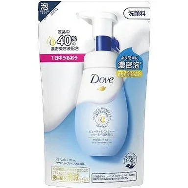 【単品6個セット】ダヴ ビューティモイスチャー クリーミー泡洗顔料 つめかえ用 125ml ユニリーバ・ジャパン(代引不可)【送料無料】