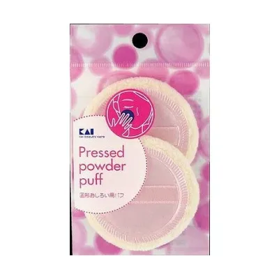 【単品1個セット】 HL0352プレストパウダー用パフ2P 貝印株式会社(美粧)(代引不可)