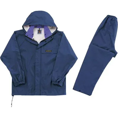 カジメイク オールマインドスーツ ネイビー 3L 3250553L 保護具 作業服 雨具(代引不可)【送料無料】