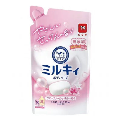 【単品20個セット】 牛乳石鹸共進社 ミルキィボディソープ フローラルせっけんの香り 詰替用 まとめ買い まとめ売り セット販売(代引不可)【送料無料】