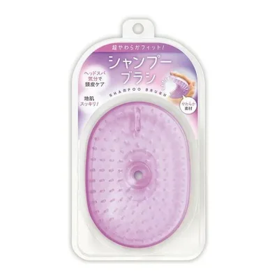 【単品12個セット】 超やわらかフィットシャンプーブラシパープル(代引不可)【送料無料】