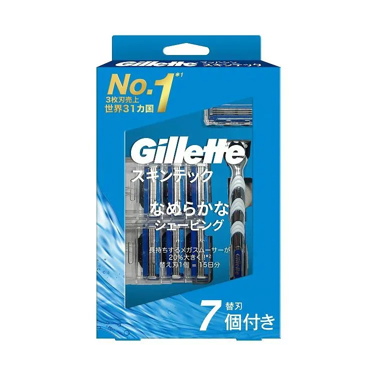 【単品21個セット】ジレットマッハシンスキンテック6Bホルダー付き(代引不可)【送料無料】