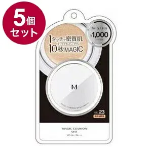【単品5個セット】 MISSHA ミシャ M クッションファンデーション マット No.23 自然な肌色 ファンデーション ベースメイク メイク 化粧直し セミマット【ポイント10倍】【送料無料】