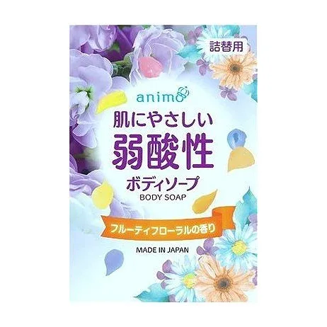 【単品15個セット】 弱酸性ボディソープフルーティフローラル詰替用 ロケット石鹸(代引不可)【ポイント10倍】【送料無料】