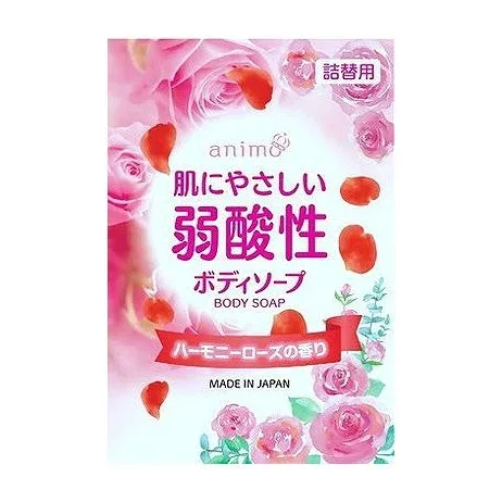 【単品8個セット】 弱酸性ボディソープハーモニーローズ詰替用 ロケット石鹸(代引不可)【ポイント10倍】