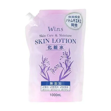 【単品8個セット】 ウインズハトムギエキス化粧水大容量詰替1000ml 日本合成洗剤(代引不可)【ポイント10倍】【送料無料】