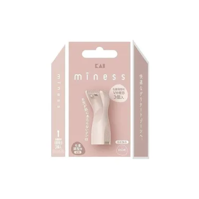 【単品4個セット】 GA0149 miness V用替刃3個入 VIOデリケートゾーン用 貝印(代引不可)【ポイント10倍】【送料無料】