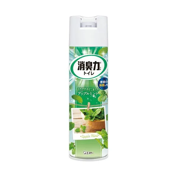 (まとめ) エステートイレの消臭力スプレー アップルミント 365mL 1セット(3本) 【×5セット】