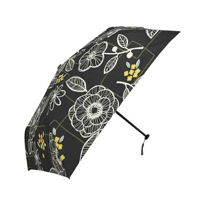 三国 MKN 50cm軽量コンパクトミニ傘 ブロムスト Tiny mini Tote(トートバッグ) ブラック S3113802