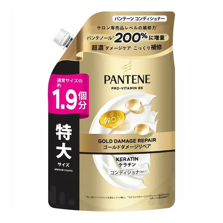 【単品7個セット】 P&Gジャパン パンテーンゴールドダメージリペアコンディショナーつめかえ特大サイズ 500G(代引不可)【ポイント10倍】【送料無料】