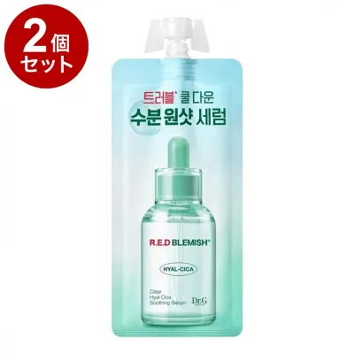 【単品2個セット】 Dr.G R.E.D BLEMISH クリア ヒアルシカ スージングセラム パウチ 10ml お試しサイズ 美容液 韓国コスメ スキンケア ドクタージー レッドブレミッシュ【ポイント10倍】