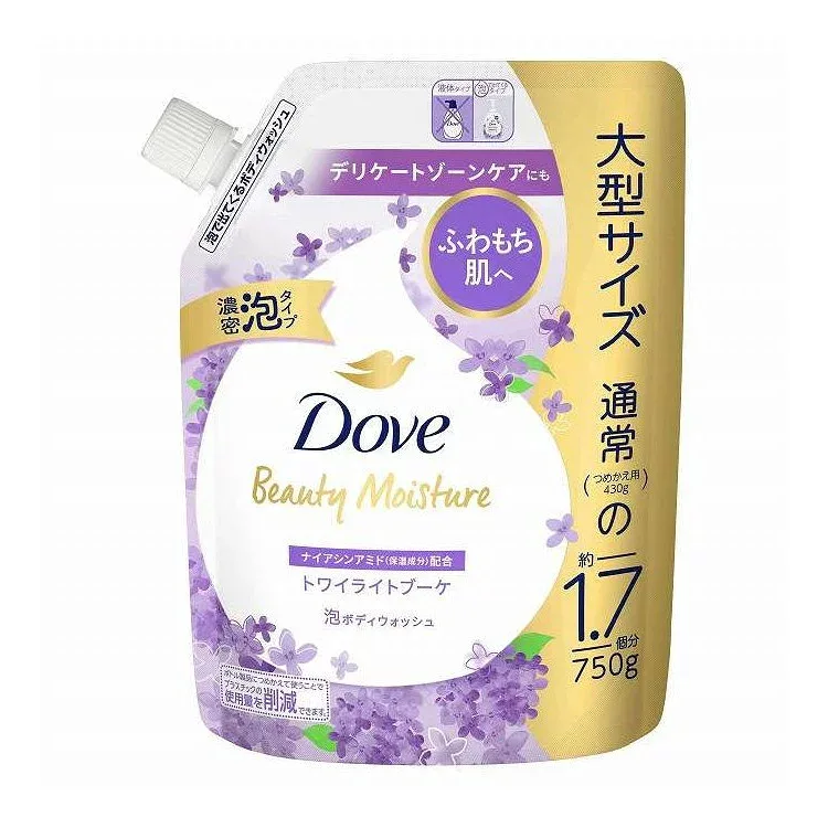 【単品5個セット】 ダヴ ビューティーモイスチャー 泡ボディウォッシュ トワイライトブーケ つめかえ 用 ユニリーバ 750g(代引不可)【ポイント10倍】【送料無料】