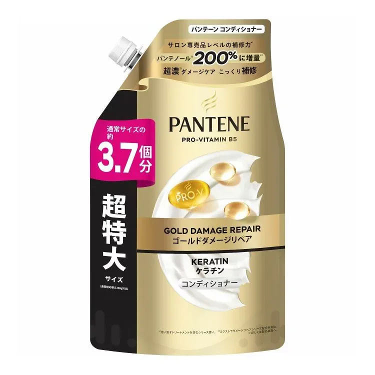 【単品9個セット】 パンテーン ゴールドダメージリペアコンディショナーつめかえ 超特大 P&G 950g(代引不可)【ポイント10倍】【送料無料】