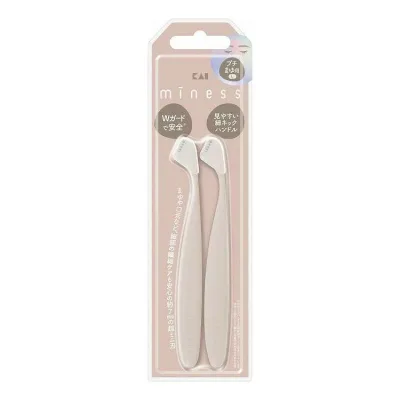 【単品18個セット】 miness プチまゆ用カミソリL 貝印 2本(代引不可)【ポイント10倍】【送料無料】