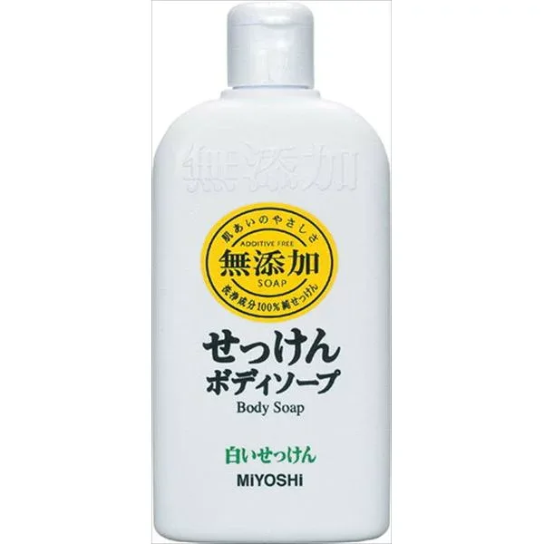 ミヨシ石鹸 無添加 ボディーソープ 白いせっけん 400ML スキンケア 浴用 ボディソープ(代引不可)