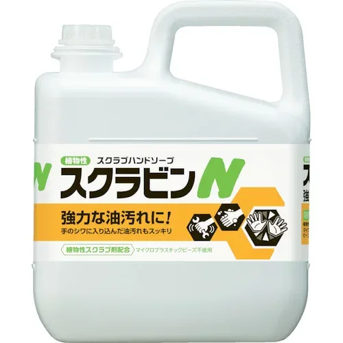 サラヤ 植物性スクラブハンドソープ スクラビンN 5kg 23155【送料無料】