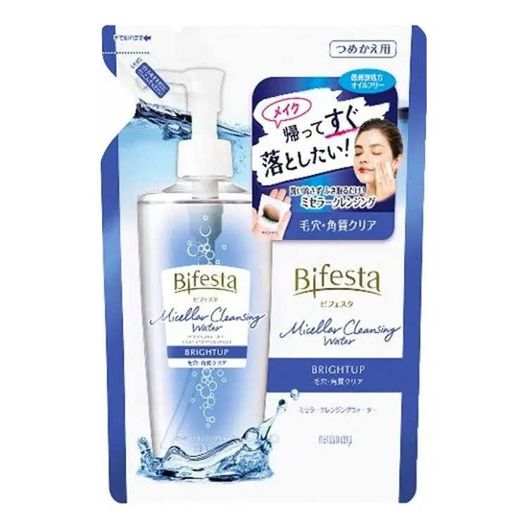 【単品6個セット】 マンダム ビフェスタ ミセラークレンジングウォーター ブライトアップ つめかえ用 360ML(代引不可)【送料無料】