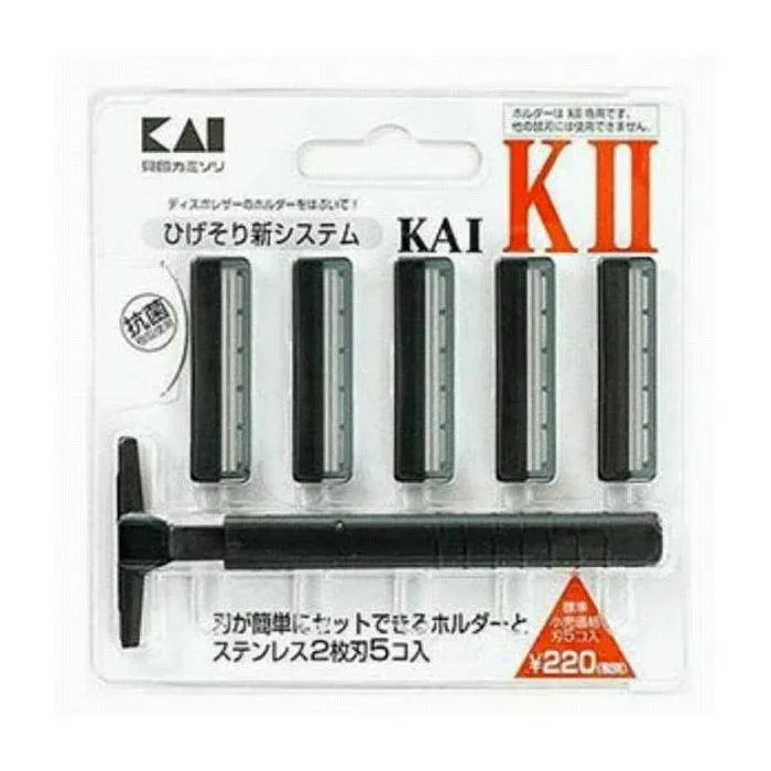【単品2個セット】貝印 KAI-Kカミソリ 日用品 日用消耗品 雑貨品(代引不可)【メール便(ゆうパケット)】