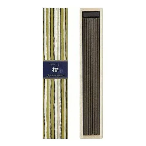 【単品5個セット】 日本香堂 かゆらぎ 檜 スティック40本入 香立付(代引不可)【メール便(ゆうパケット)】【送料無料】