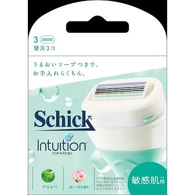 【単品4個セット】イントゥイション敏感肌用替刃3コ入 シック・ジャパン(代引不可)【送料無料】